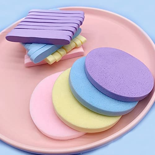 Compressed Soft Facial Srub Sponge 12 pc