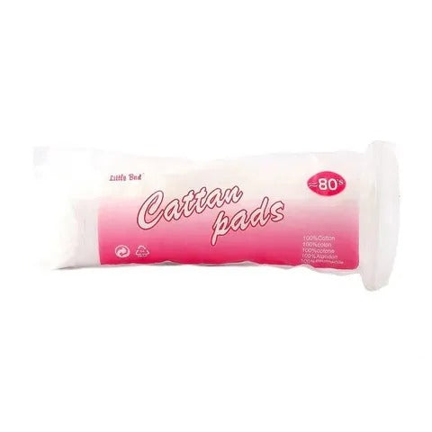 80 Pcs Cosmetic Make Up Facial Cotton Pads Use With Rose Water - Cleansing Pads