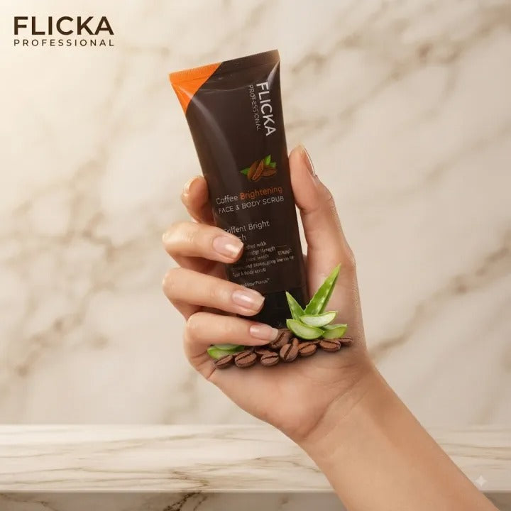 Flicka Coffee Brightening Face & Body Scrub