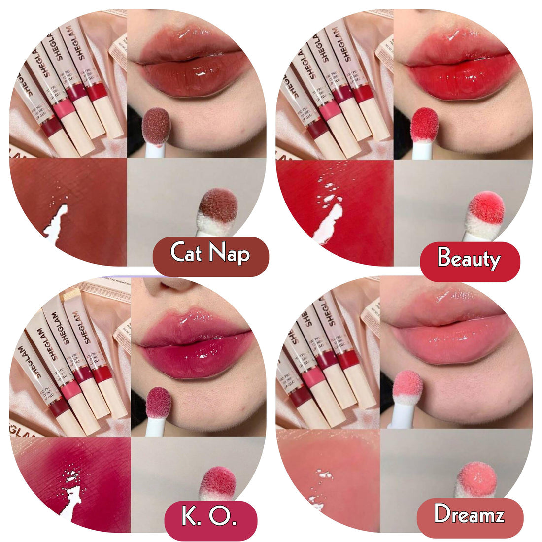 SHEGLAM Pout Pillow Cushion Lip Gloss – Korean Hydrating Lip Tint