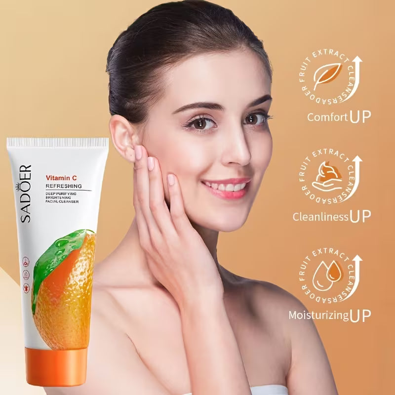 SADOER Pomegranate Facial Cleanser 100g | Moisturizing Face Wash