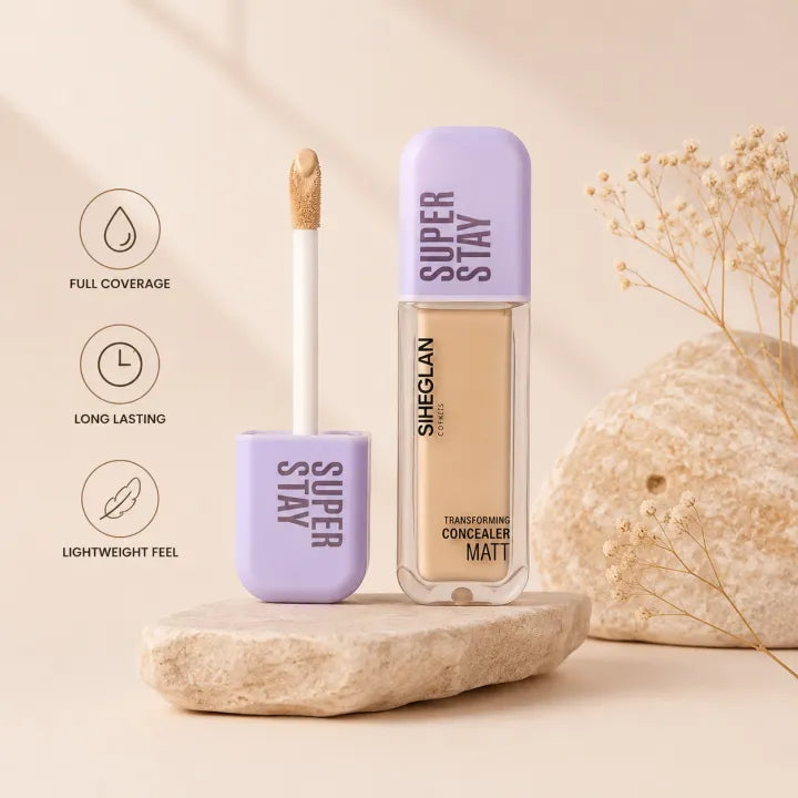 SIHEGLAN Super Stay Transforming Concealer Matte Foundation | Full Coverage
