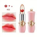 Transparent Flower Jelly Lipstick Temperature Change Color Long Lasting Waterproof