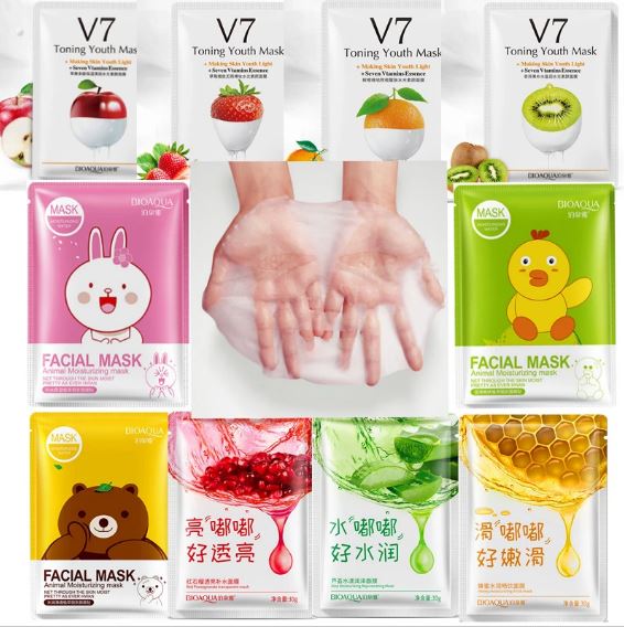 Pack Of 15/10/5/3 Hydrating & Brightening Face Sheet Mask