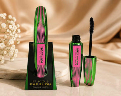 Papilon Faux Cils Waterproof Mascara – Volumizing & Lengthening Long-Lasting Smudge-Proof Black Mascara