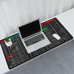 Keyboard Shortcut Extended Desk Mat – Large Gaming & Office Mouse Pad