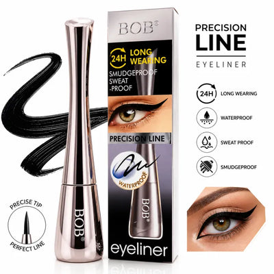 BOB 24H Long Wearing Eyeliner Smudge Proof Sweatproof Liquid Eyeliner 5ml