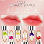 Transparent Flower Jelly Lipstick Temperature Change Color Long Lasting Waterproof
