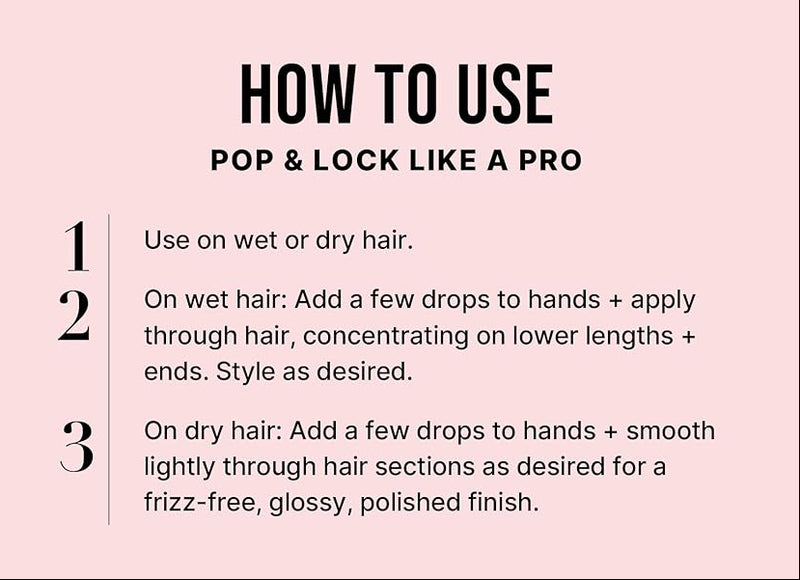 Color Wow Pop & Lock High Gloss Finish Serum 55ml – Anti-Frizz