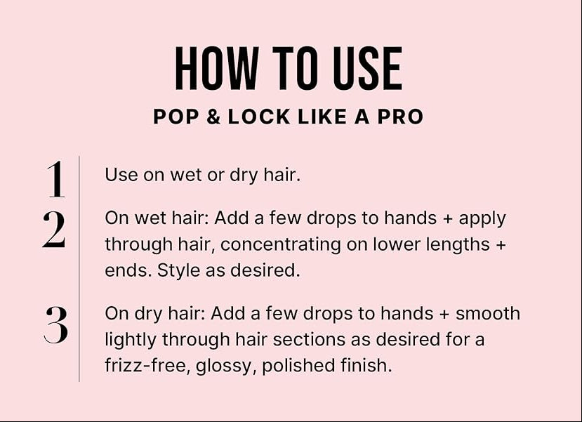 Color Wow Pop & Lock High Gloss Finish Serum 55ml – Anti-Frizz