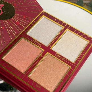 Mocallure 4-in-1 Makeup Palette Notebook – Eyeshadow, Blush, Highlight & Contour