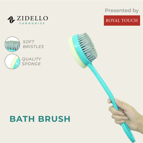 2 in 1 Bath Back Scrubber Shower Wash Sponge BODY CLEANING BRUSH