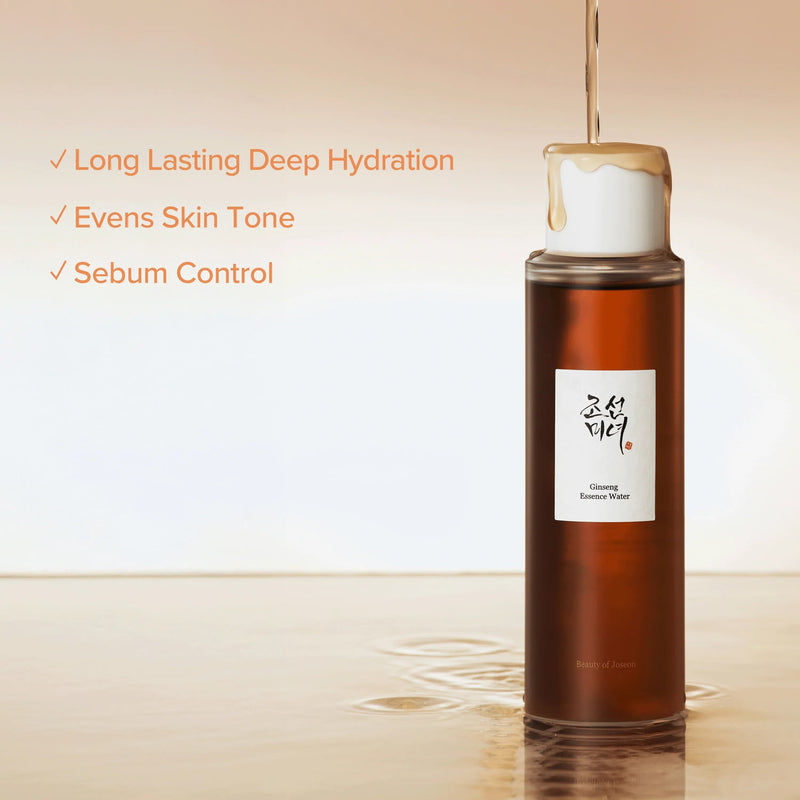 Beauty of Joseon Ginseng Essence Water Hydrating Face Toner for Dry, Dull Skin. Korean Moisturizing Skin Care for Men and Women 150ml, 5.07 fl.oz.