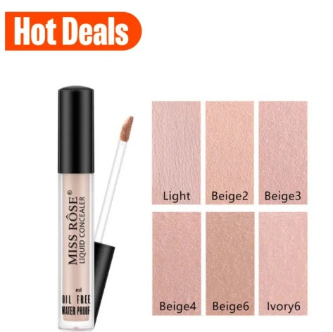 Miss Rose Oil Free Waterproof Liquid Concealer 5ml – Full Coverage