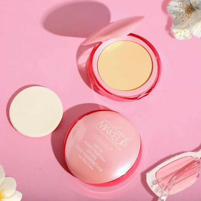 Emelie Two Way Cake Face Powder SPF 35 | Oil-Free Foundation