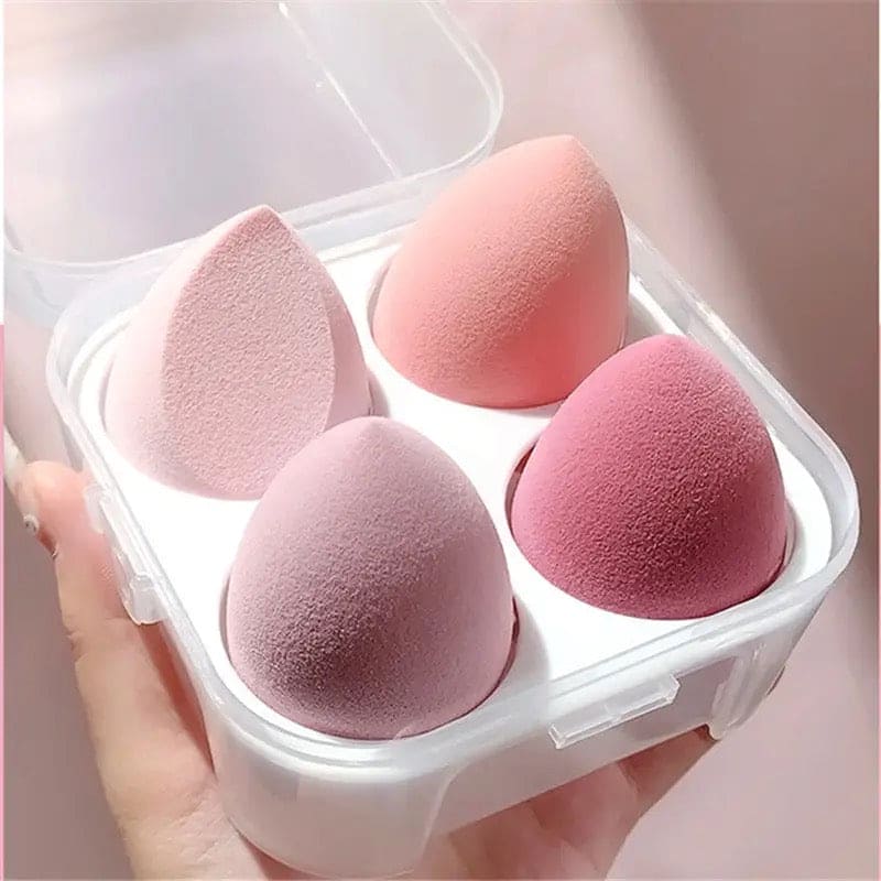 Premium 4PCS Multi-Shape Makeup Blending Sponge Set
