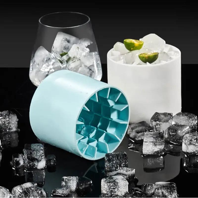 Portable Silicone Ice Cube Maker Cup & Mold