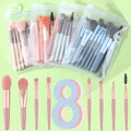 8-Piece Mini Travel Makeup Brush Set