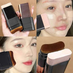 Kaka Show Waterproof Foundation Stick with Built-in Brush | Full Coverage Long Lasting Korean Makeup Foundation & Concealer | Made in Korea
