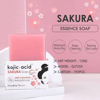 Kojic Acid Sakura 7 days quick whitening brightening cleansing Soap
