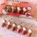 QEARLYA Hello Kitty Matte Lip Gloss Set Pack of 6 Shades