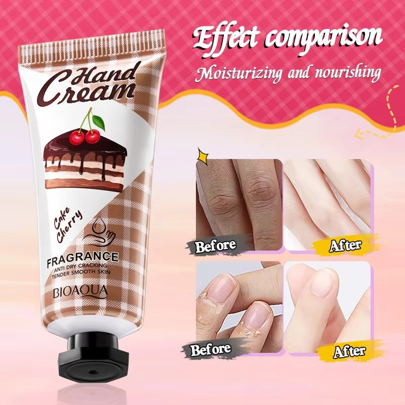 BIOAQUA 5pcs Fruit Cake Hand Cream Set - Moisturizing Gift