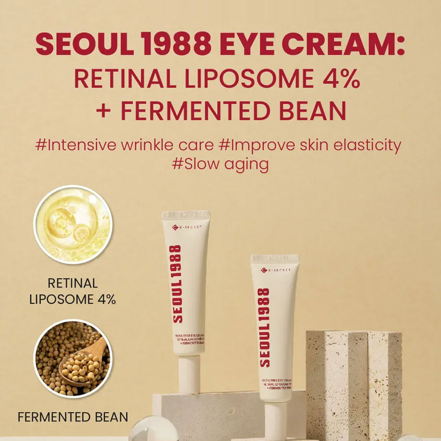 K-SECRET Seoul 1988 Eye Cream – Retinal 4% Korean Anti-Aging