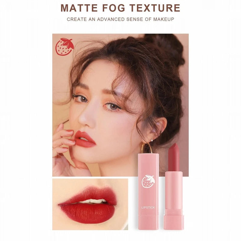Dragon Ranee 10 Pcs Mini Matte Lipstick Set | 10 Shades Lip Color | Velvet Matte Finish Makeup Set for Women