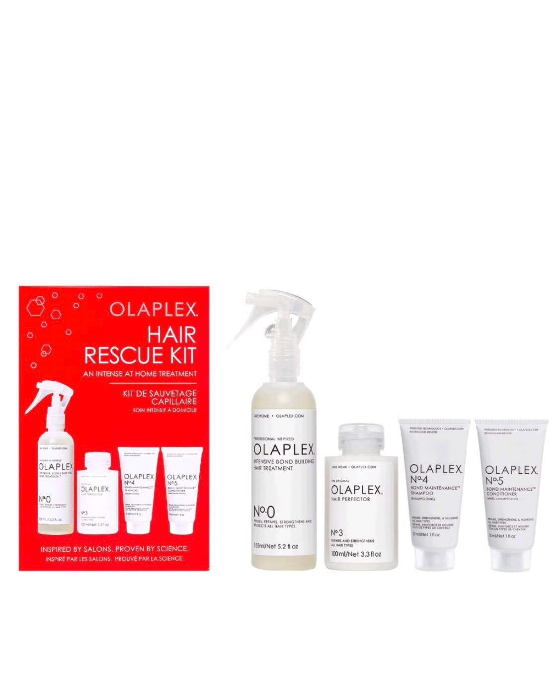 OLAPLEX Hair Rescue Kit – Bond Repair Treatment for Dry & Damaged Hair