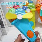 Portable Ice Cream Shape Mini Hand Press Fan Toy for Kids – Cute Handheld Summer Cooling Fan with Safe Soft Blades for Travel, School & Outdoor Use