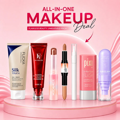 All-in-One Makeup Deal – Foundation, Primer, Blush & Setting Spray