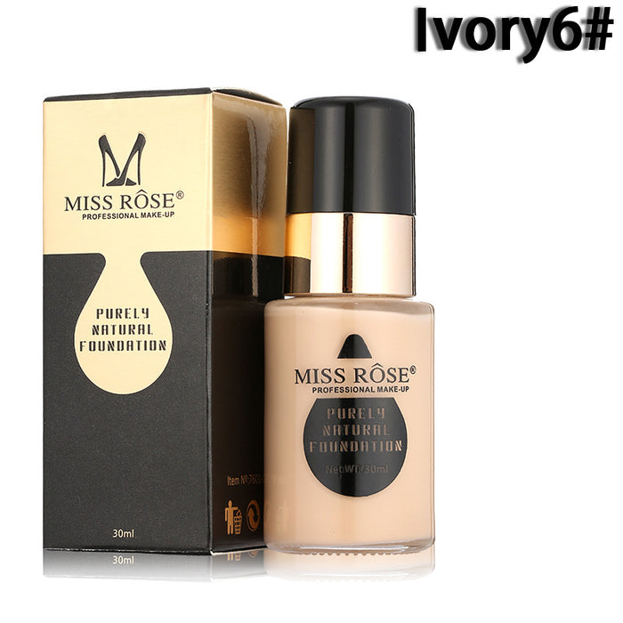 Miss Rose Waterproof Full Coverage Foundation 30ml