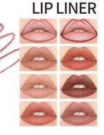 Page Vine Bold Booster Plumping Lip Liner Set of 8 | Long-Lasting Waterproof Creamy Lip Pencil for Fuller, Defined Lips