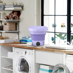 Portable Foldable Washing Machine Mini Laundry Washer with Spin Basket for Baby Clothes, Underwear, Socks, Travel, Camping, Dorm & Apartment Use