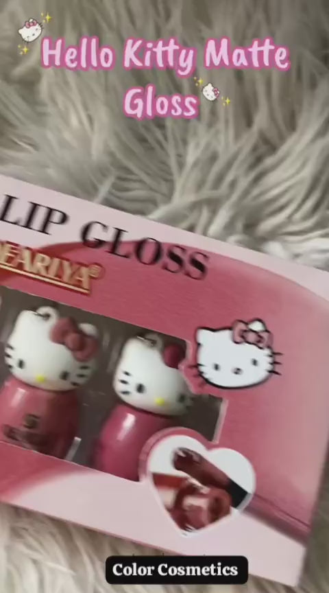QEARLYA Hello Kitty Matte Lip Gloss Set Pack of 6 Shades