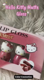 QEARLYA Hello Kitty Matte Lip Gloss Set Pack of 6 Shades