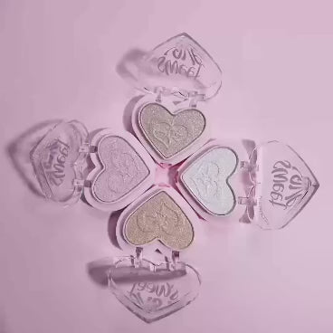 HUDAMOJI Sweet Love 2-in-1 Blush & Highlighter Set 4PCS