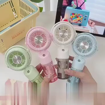 Portable Handheld Misting Fan USB Rechargeable Cooler