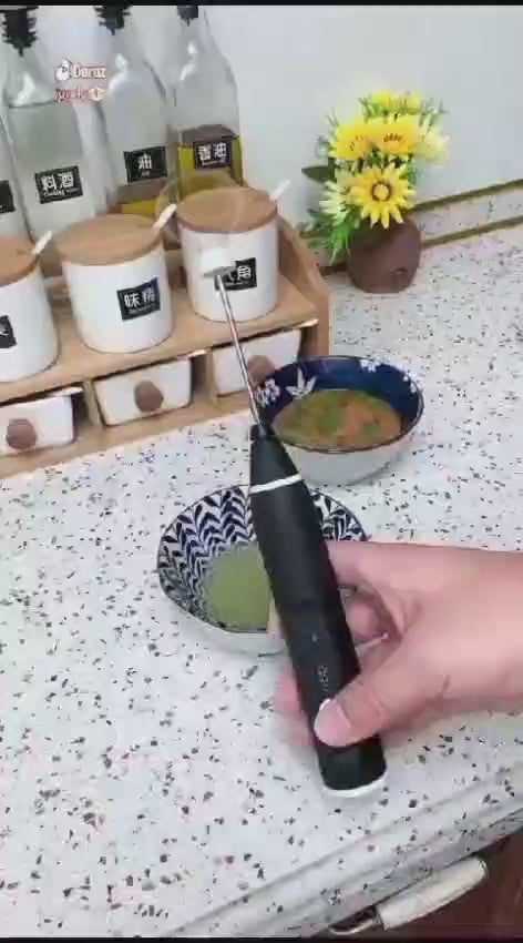 3-Speed Rechargeable Milk Frother & Handheld Coffee Beater