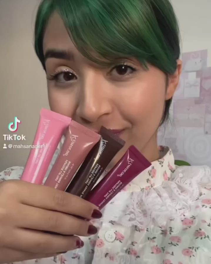 Rimocoo Peptide Lip Tint 4pcs Set – Hydrating Glossy Lip Balm