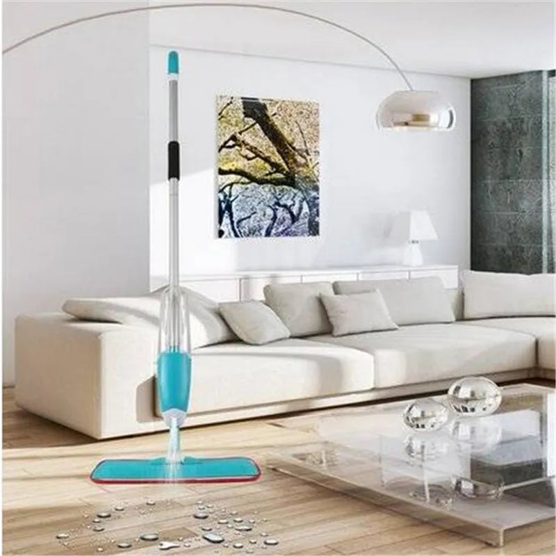 Premium Spray Mop Floor Cleaner with Refillable Water Tank & Washable Microfiber Pads – 360° Wet & Dry Microfiber Flat Mop for Hardwood, Tile, Laminate, Marble & Home Floor Cleaning