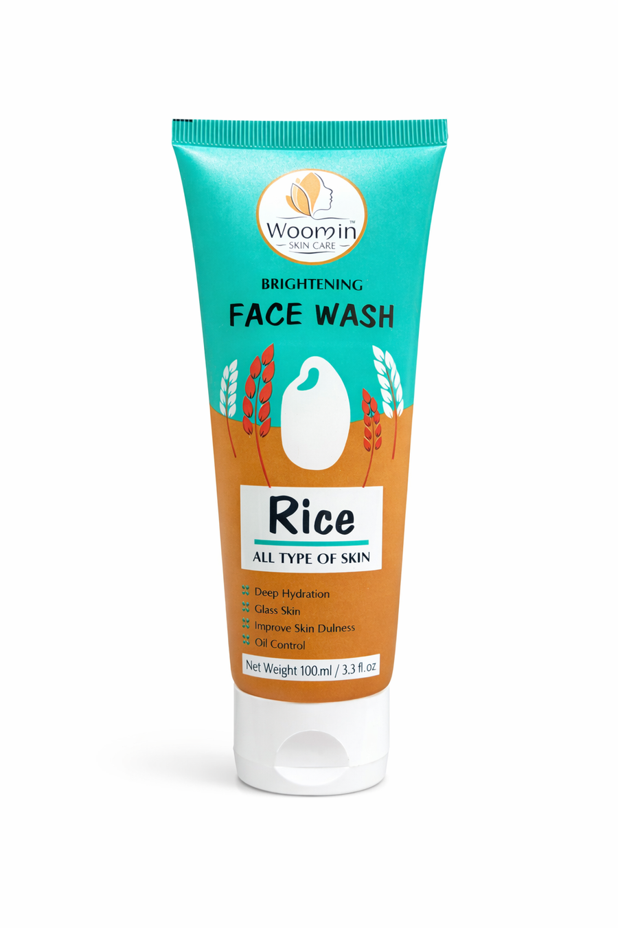 Woomin Face Wash Combo – Salicylic, Vitamin C, Gluta & Rice