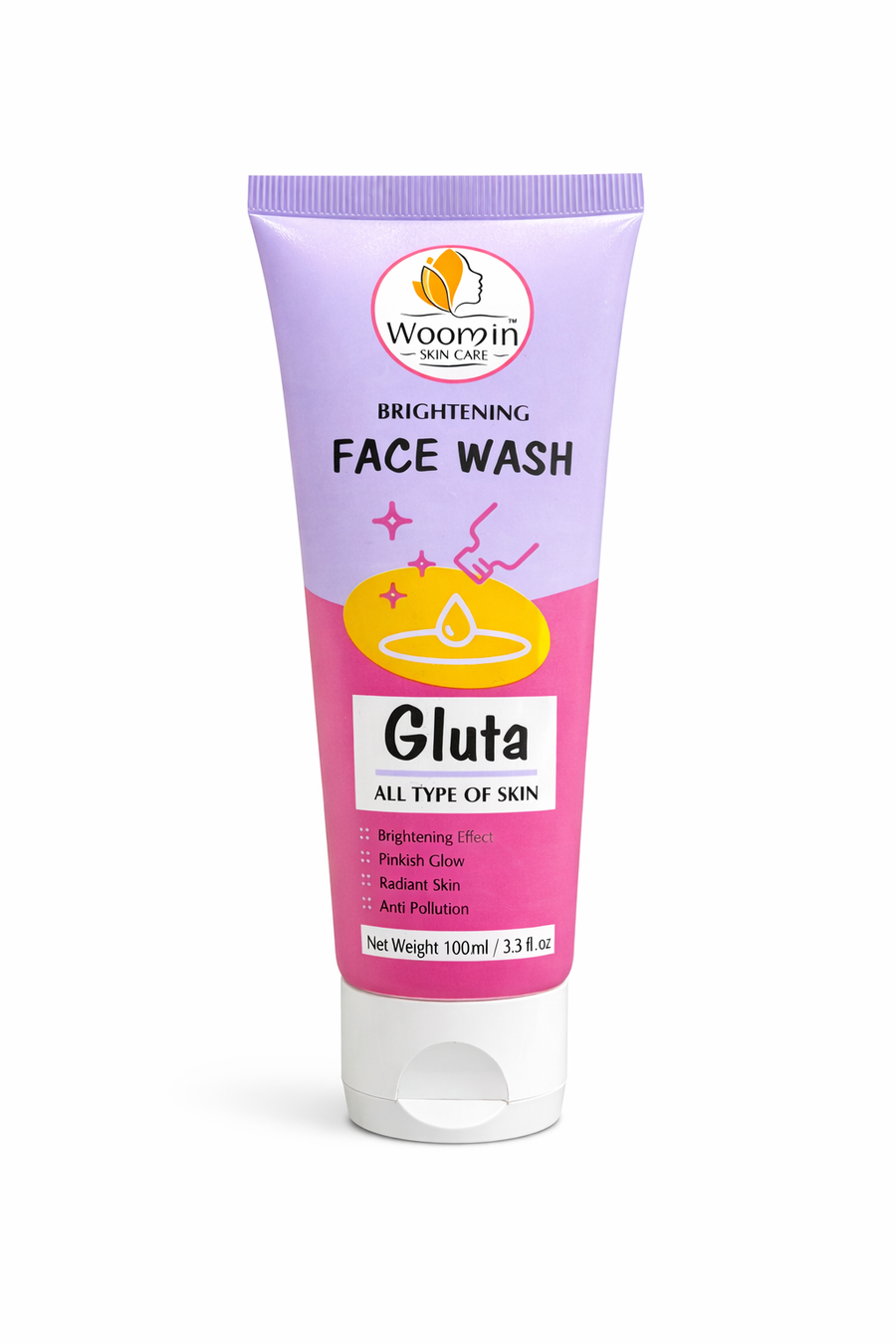 Woomin Face Wash Combo – Salicylic, Vitamin C, Gluta & Rice