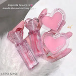 Hudamoji - 2pcs Rose & Collagen Extrat Lip Care Set