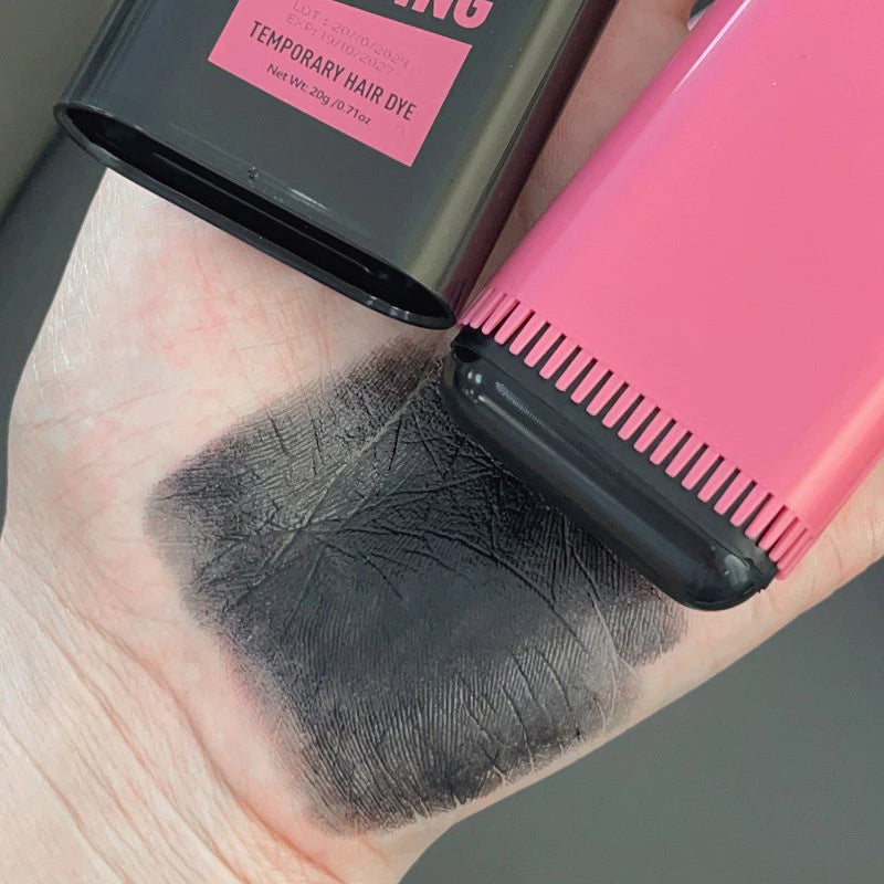 Formbo Temporary Hair Dye Stick with Built-In Comb – Instant Grey Root Touch Up Hair Color Stick, Washable Root Concealer for Men & Women, Black & Brown, 20g