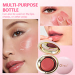 O'CHEAL 2-in-1 Lip & Cheek Cream Blush – Long-Lasting Moisturizing Cream Tint for Lips & Cheeks | Blendable Natural Dewy Finish | Lightweight Makeup (4 Shades)