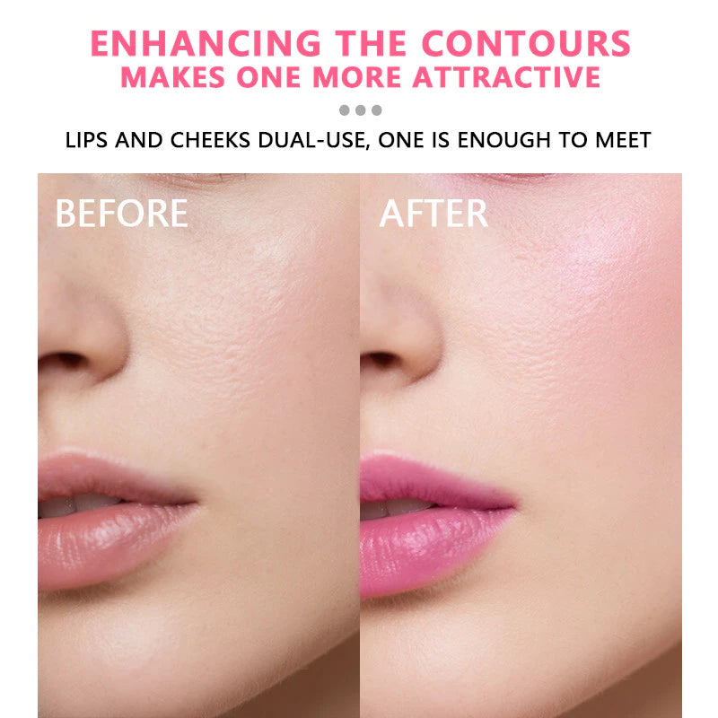 O'CHEAL 2-in-1 Lip & Cheek Cream Blush – Long-Lasting Moisturizing Cream Tint for Lips & Cheeks | Blendable Natural Dewy Finish | Lightweight Makeup (4 Shades)