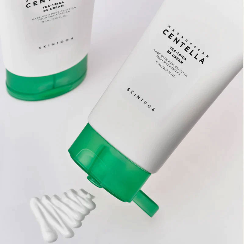 SKIN1004 Tea-Trica B5 Cream, Face Moisturizer with Centella Asiatica & Panthenol B5, Gel Moisturizer for Soothing & Hydrating, Cica Cream with Tea Tree & Centella, Korean Skin Care,