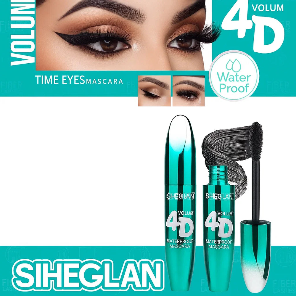 SIHEGLAN 4D Waterproof Mascara – Best Smudge Proof Long Lasting Volumizing & Lengthening Mascara for Women
