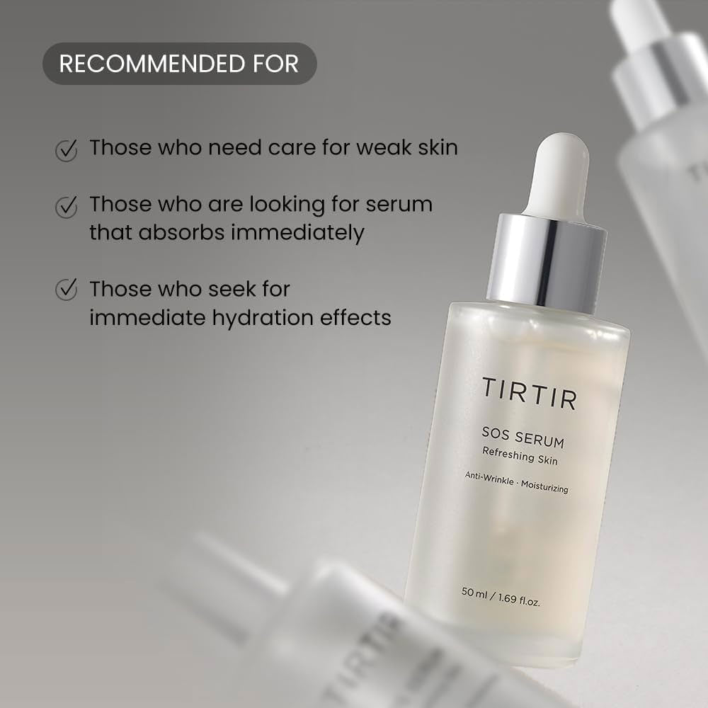 TIRTIR SOS Serum – Korean Hydrating Face Serum for Glass Skin 50ml